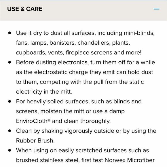 Norwex Dual Sided Mitt graphite/floral NWT - Picture 8 of 11